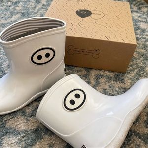 White Bottine Kawaii Rain boots for toddler